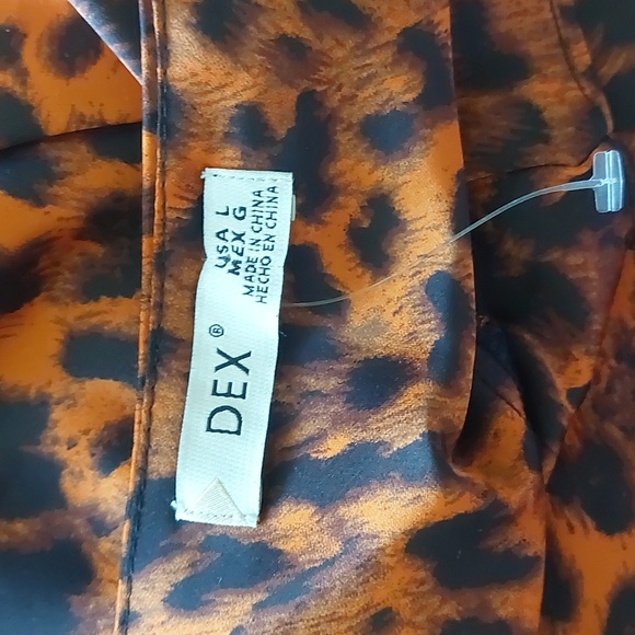 NWOT, DEX, Size L, leopard summer dress - Picture 4 of 5